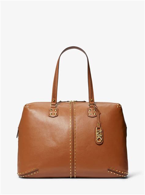 weekend bag leder michael kors|Michael Kors weekender bag outlet.